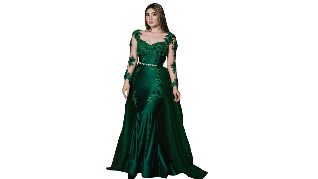 Emerald Luxe Ball Dress